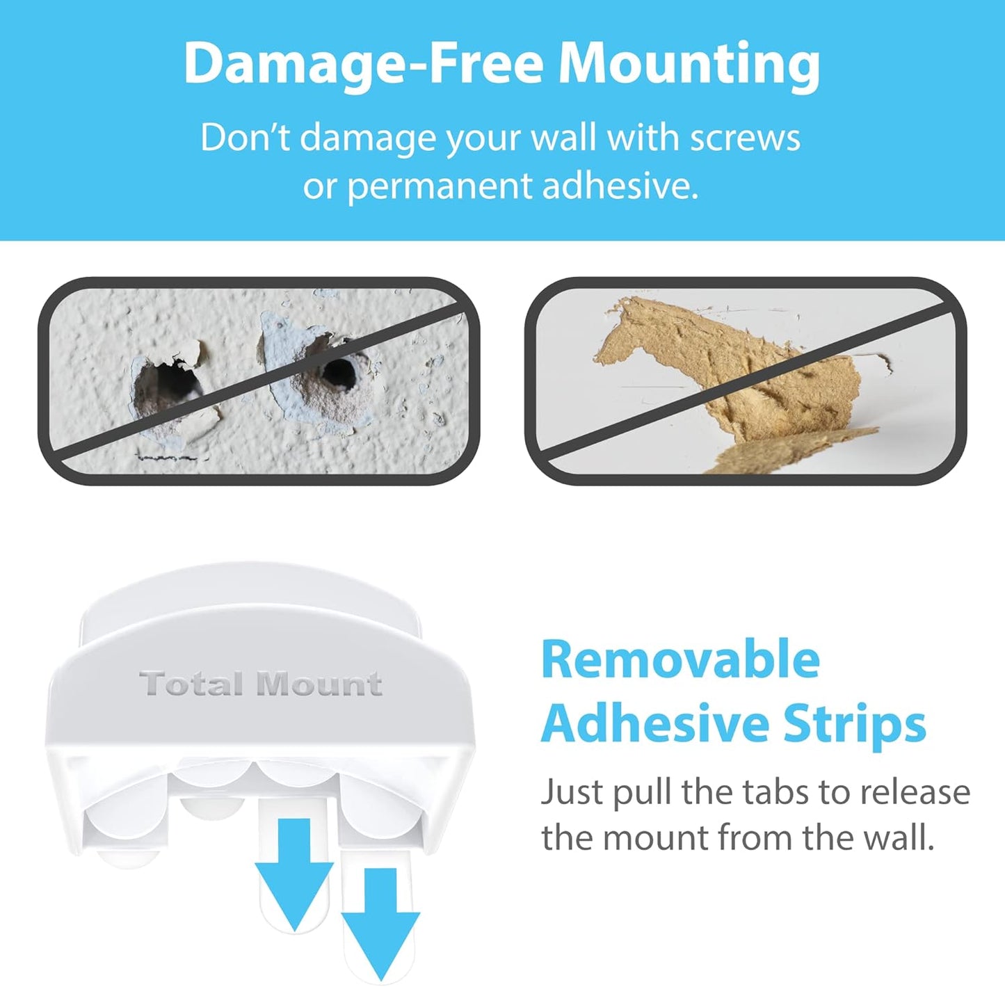Headphone Hanger – Includes Removable Adhesive Strips for Easy, Damage-Free Wall, Desk, or PC Mounting (Premium White Headphone Hook – One Pack)